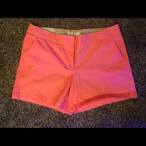 Neon Pink J. Crew Chino shorts NWT